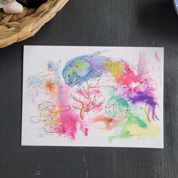 Warm Vibes - Set of Five Blank Greeting Cards - Picture 6 of 8